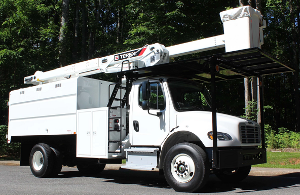 Terex XT60 Forestry aerial lift on Freightliner Chassis