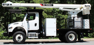 Terex XT70 Pro Rear Mount aerial lift on Freightliner Chassis